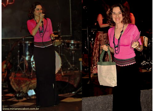 A cantora Mirian&ecirc;s Zabot recebe homenagem na festa de 3 anos do programa Espa&ccedil;o 48 da Rede NGT TV. Apresenta&ccedil;&atilde;o: Anabel Bian e Barbara Marques. Piano: Alex Frontera. Percuss&atilde;o: Walter Poli. Hair Stylists: Mauro de Oliveira. (Biroska,S&atilde;o Paulo/SP 29/10/2013)